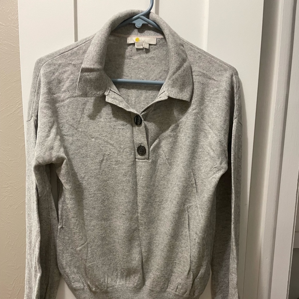 BODEN Button Polo Sweater